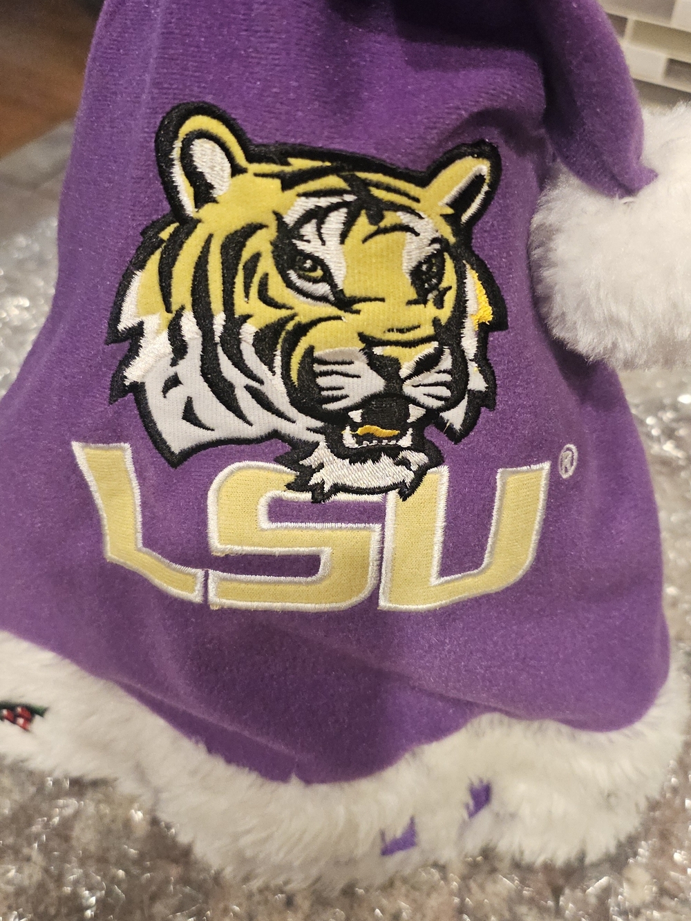 LSU Purple & Gold Tiger Logo Women's Sweater